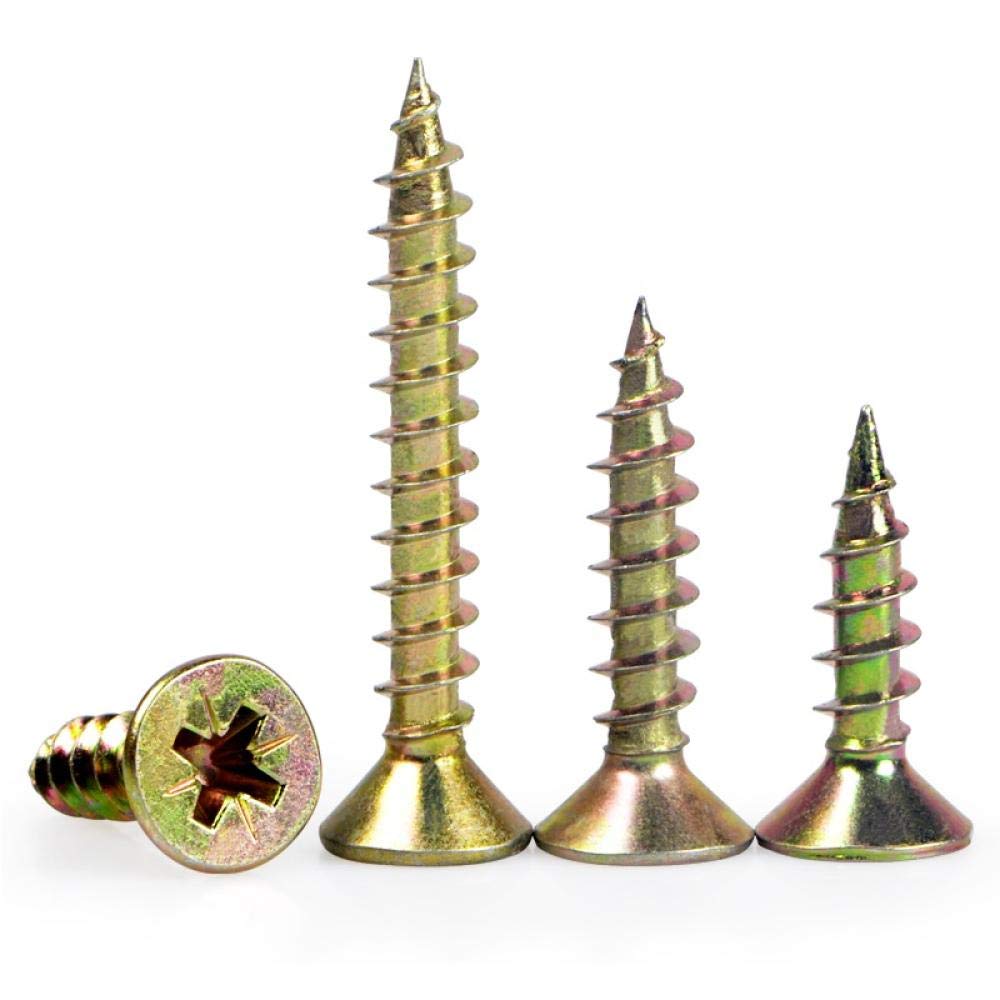 Clavos de ferretería, clavos de acero para ladrill Tornillos de cabeza plana, clavos for paneles yeso, for m3,5 m4 m5-M5*35(M4*40 (100 Pieces))