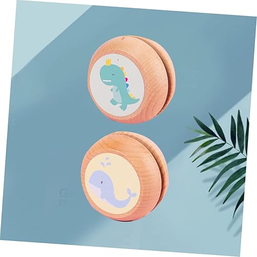 Miniatura 3 de 2pcs Kids Juggling Toy Yoyo Playing Game Professional Yoyo Wood Yoyo Kids Toys for Boys Kids Yoyo Transaxle Yoyo Mini Wood - Chinese Yoyo Trick Yos