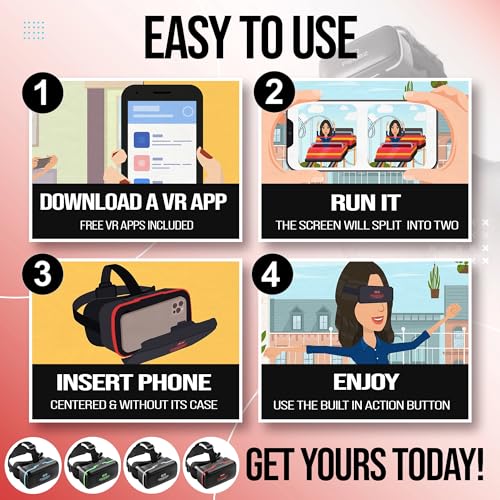 FEEBZ 3D VR Headset for Kids 2.0 - for iPhone & Android Phones | with 3D VR Videos & Apps Links | Virtual Reality Goggles Set for Beginners - Image 6