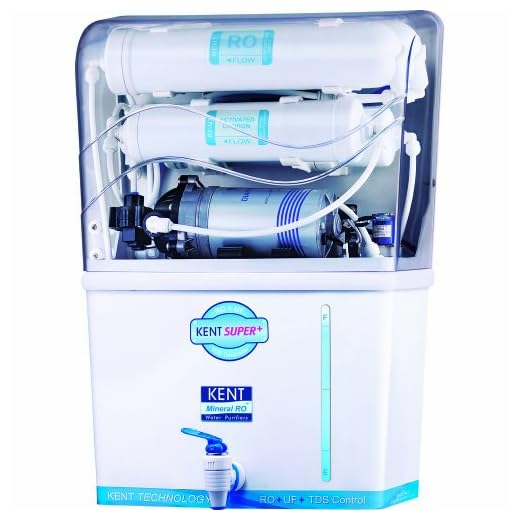 Top 10 Best Kent RO Water Purifiers in India | Kent RO Price Comparison 61 KENT 11005 Super+ RO + UF + TDS Controller Wall Mountable Water Purifier 8 L | 15 L/hr Water Purification | Makes Water 100% Pure | Retains Essential Minerals