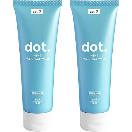 Amazon Amazon限定ブランド Dot 7 ニキビ洗顔 メンズ2本セット ニキビ を防ぐ かみそり負け 肌荒れ を防ぐ 薬用 アクネブロック フェイスウォッシュ 洗顔クリーム 洗顔料 医薬部外品 1g 2 Dot 7 洗顔フォーム 通販
