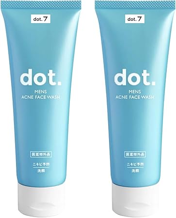 Amazon Amazon限定ブランド Dot 7 ニキビ洗顔 メンズ2本セット ニキビ を防ぐ かみそり負け 肌荒れ を防ぐ 薬用 アクネブロック フェイスウォッシュ 洗顔クリーム 洗顔料 医薬部外品 1g 2 Dot 7 洗顔フォーム 通販