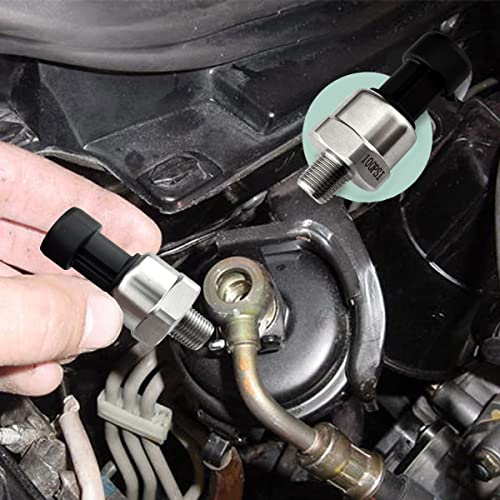 Pressure Transducer Sender Sensor With Connector, 1/8"Npt Thread Stainless Steel Fuel Pressure Sensor For Oil Fuel Air Water (100Psi) #TOP3
