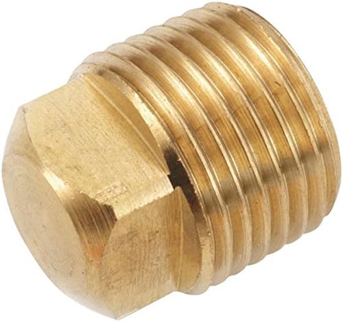 756109-08 Pipe Fitting, Plug, Lead-Free Brass, 1/2-In. - Quantity 10