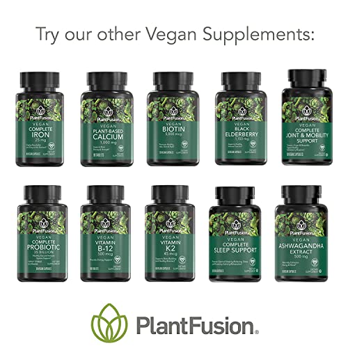 Plantfusion Vegan Vitamin D3 2000Iu, Organic Vitamin D3, Sourced From Vitashine Plant Based Lichen, Helps Support Immunity And Bone Health, 60 Tablets #TOP6