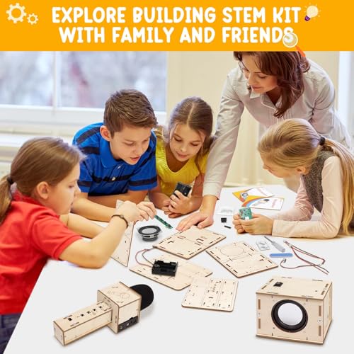 Stem Projects Karaoke Machine Toys for Boys Age 8-12 12-14 Science Kit Building Own Bluetooth Speaker & Microphone DIY Electronics Kit for Kids Kid 9-12 Boy Toys Birthday Gift 8 9 10 11 13 Teen Girl - Image 4
