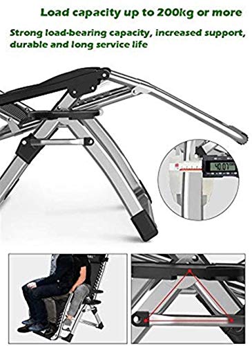 Chaises inclinables de patio pliantes avec structure basculante ergonomique - 7