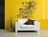 Wall Room Decor Art Vinyl Sticker Mural Aztec Warrior Native Man Large Big AS222