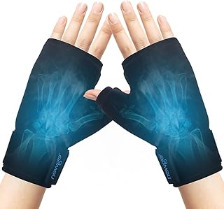 NEWGO Gel-Handschuhe Kühlhandschuhe Kälte & Wärme Therapie für Hände, Finger bei Chemo-Therapie, Rheuma 2 stuck(Schwarz)