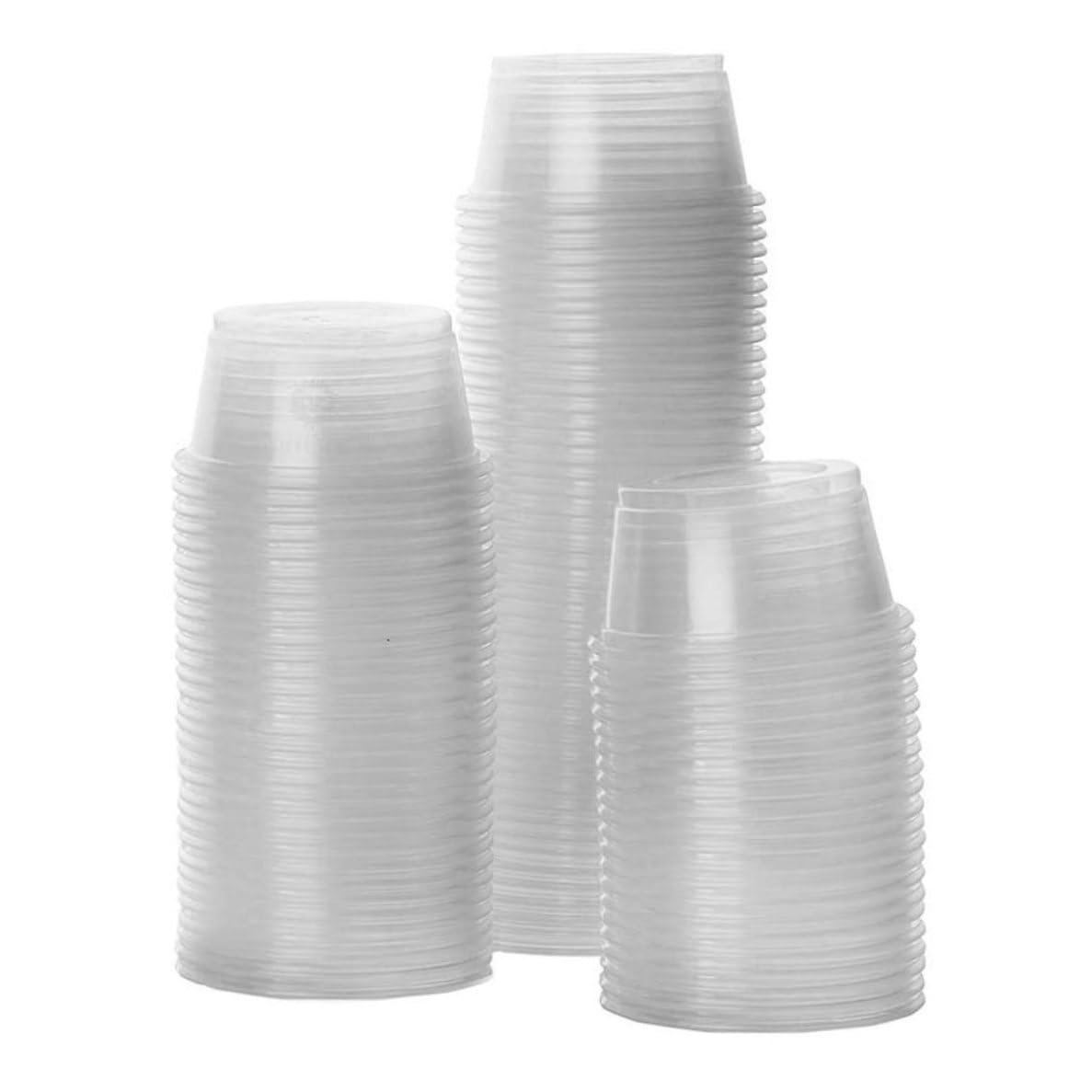 Ciotole per rettili 100 pezzi trasparenti per cibo per gechi Ciotole per rettili in plastica Ciotole per cibo per gechi Contenitori per acqua per gechi crestati Lucertole Piccoli animali domestici
