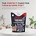 FOOT CURE Tea Tree Oil & Muscle Foot Soak with Epsom Salts - All-Natural Salts for Post-Workout Recovery - Softens Calluses, Soothes Sore & Tired Feet, Foot Odor Control, Spa Pedicure (Pack of 2)