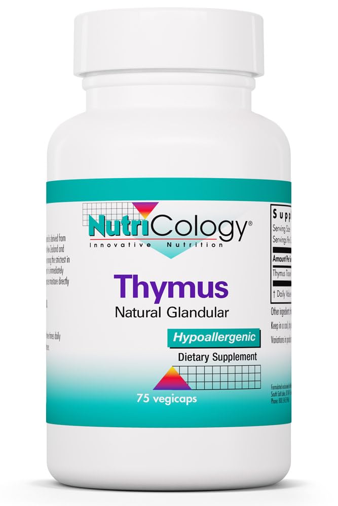 Nutricology Thymus Ovine Glandular Extract, 75 Vegicaps
