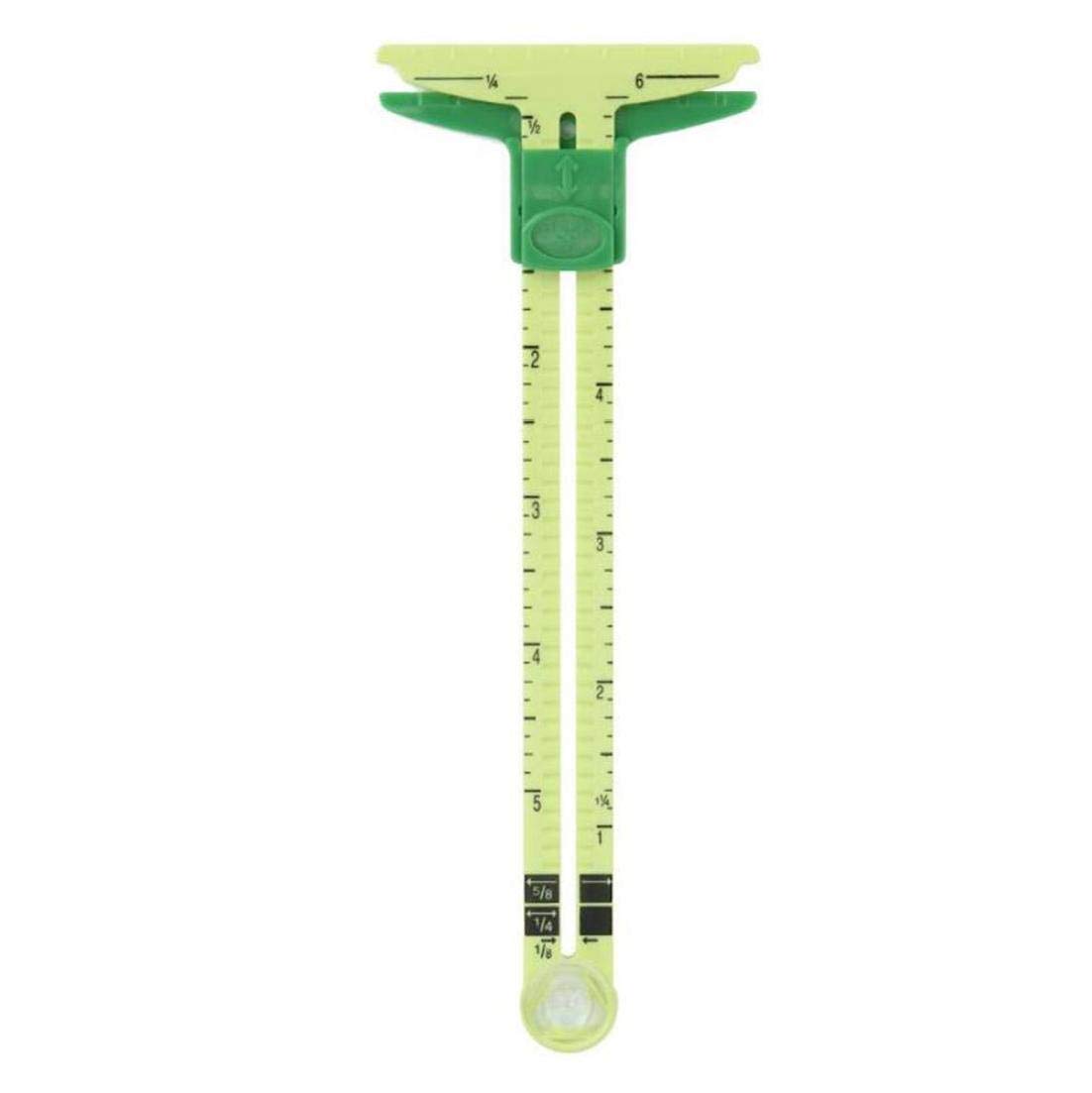 Zonfer Style 1 1Pcs 5 In 1 5-In-1 Sliding Gauge Measuring Sewing Tool Sewing Marking Sliding Gauge Sewing Ruler Quilting Tools