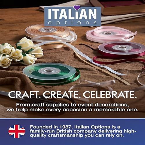 Italian Options Large Satin Ribbon Bows, Self-Adhesive Fabric Bow Decorations for Gift Wrapping, Hampers, Cake Decoration, Hair Bows, Crafts, Crafting, White, 6 Pack, 10 cm - Image 5