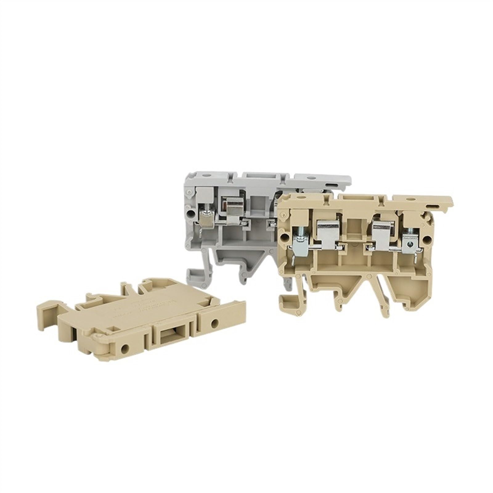 Connecteur de borne de fusible ASK 1EN, 4mm, Type SAK, connexion à vis, câble électrique, bornier Rail Din ASK1/EN, 10 pièces(Yellow,Without fuse)