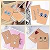 Earring Display Cards with 100 Pcs Earring Holder Cards 200 Pcs Earring Backs and 100 Jewelry Packaging for Earrings Necklace Jewelry Bags 3.5x2.4 Inches (Brown)
