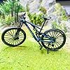 Shopsphère DISTRIBUTION Mini vélo décoration | VTT Miniature 1:6 | Vélo en métal | Décoration de Bureau | Collection d'artisanat pour Les passionnés de Cyclisme et Les athlètes | Mini Bike (Bleu) #2