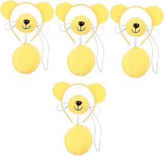 Beaupretty Juego de diadema de mapache disfraz de mapache cosplay de de oso disfraz de rendimiento para Venda de mapache traje de el plastico Amarillo