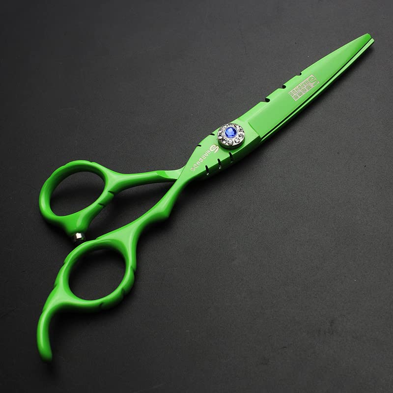 SHARONDS Tijeras de pelo de acero inoxidable de alta dureza 440C de 6 pulgadas para peluquería, estilista, herramienta de adelgazamiento para peluquería especial (juego de tijeras)