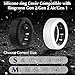 Vigamen 8 Pack Cover Compatible with RingConn Gen 2/Gen 2 Air/Gen 1,Anti Scratch Elastic Silicone Ring Protector for Working Out Women Men,M for 11/12/13/14(Color-B)