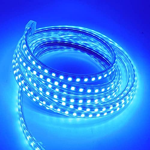 Suyooulin Led Strip Lights, 328Ft/100M Super Bright 100000Lm 5050 60 Leds/M Led Light Strips, High Voltage Ac110V-130V Waterpoof Ip68 Led Home Garden Outdoor Decoration(Blue) #TOP2