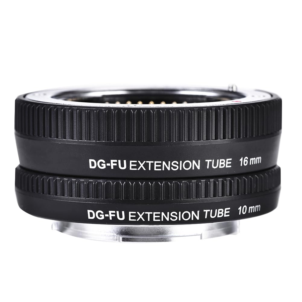 Juego de Tubos de extensión Macro de Enfoque automático de 10 mm + 16 mm para cámaras DSLR (DG-F U)