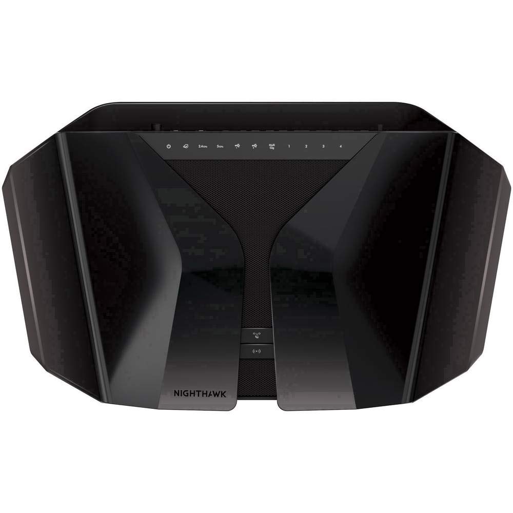 NETGEAR RAX120 Router WiFi 6 Nighthawk AX12, Velocità WiFi AX6000, Capacità per Oltre 30 Dispositivi, 5 Porte Gigabit, 2 Porte USB 3.0
