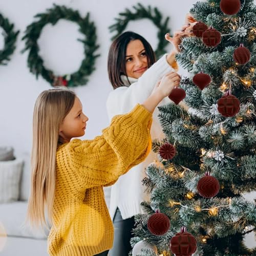 Boule de Noël floquée velours pour raviver la magie de vos fêtes - 3