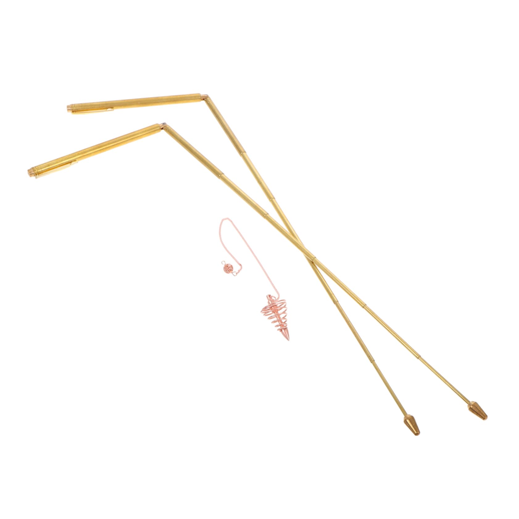 HOLIDYOYO Flexible Copper Dowsing Rods Portable Measuring Sturdy Tool for Spiritual Tracking Exploration