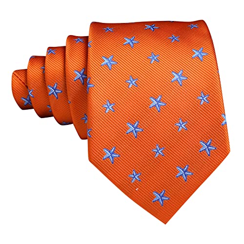 Image of Barry.Wang Fun Animal Ties for Men Designer Handkerchief Cufflink WOVEN Casual Necktie Set Festival