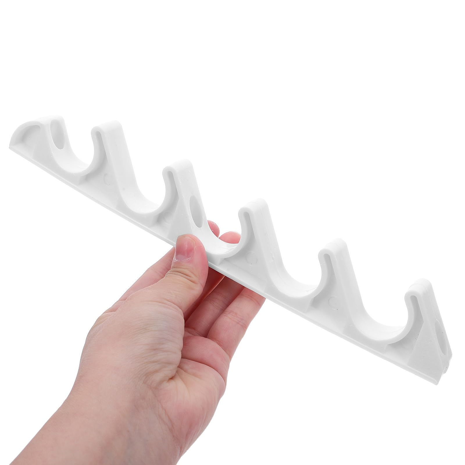 BESTonZON Soportes Blanco de Ajuste Tumbonas de Jardín y en Nylon 8 para Diseño de 5 Posiciones Hebilla de 5 Dientes para Soporte Fiable en Camping y Picnic