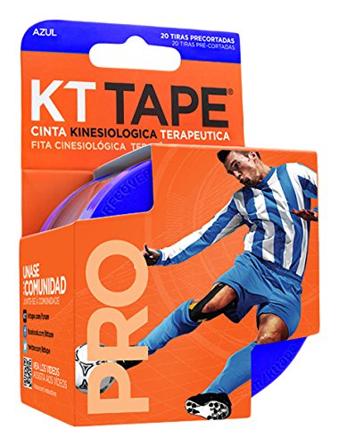 Pro Sintético com 20 Bandagens KT Tape Azul