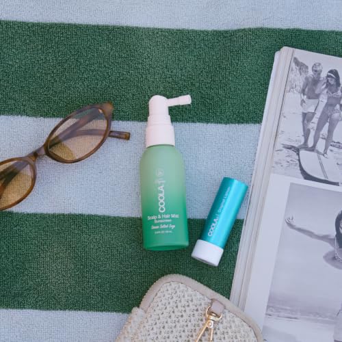 Image of COOLA Organic Scalp Spray & Hair Sunscreen Mist with SPF 30, Dermatologist Tested Hair Care for Daily Protection, Vegan and Gluten Free, Ocean Salted Sage,2 Fl Oz (Pack of 2)