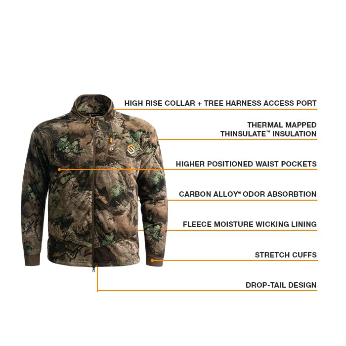 ScentLok Midweight Windproof Camo Saddle Hunting Jacket for Men3