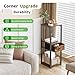 VonDream 3 Tier Plant Table with Fabric Drawer , Corner Plant Stands for Indoor Plants Multiple, Small Side Table for Indoor Plants