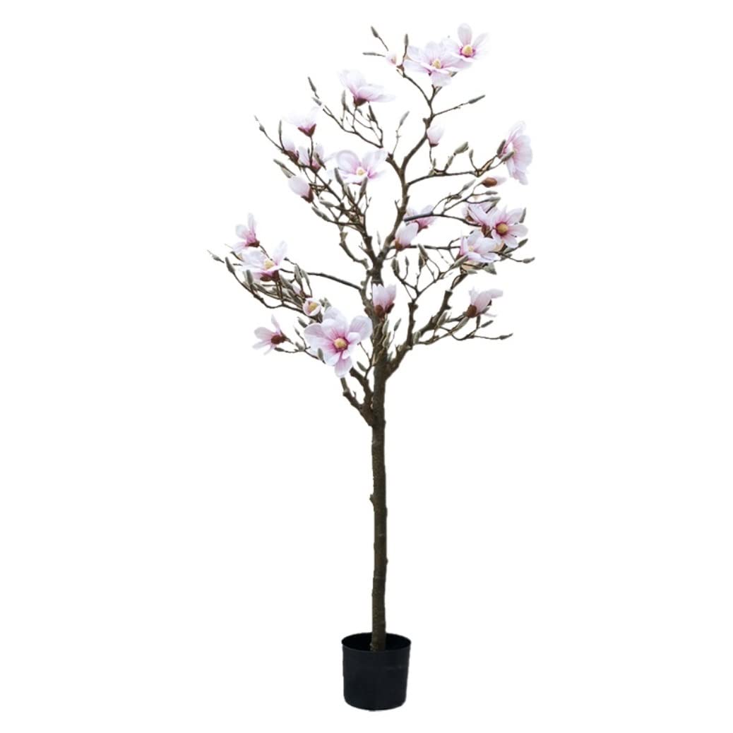 Fake Trees Sztuczne Drzewo Magnolia Dekoracja Domu Sztuczna Zielona Roślina Bonsai Rośliny Duża(170cm)