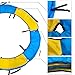 XATAMIO Trampoline Spring Cover,55 60 Inch Replacement Trampoline Safety Pad Tear-Resistant for Round Trampoline Frame (Yellow & Blue Mixed Color, 60 Inch)