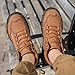 NXNBHSL Mens Orthopedic Comfortable Handmade Boots Casual Mid Top Walking Driving Shoes Waterproof Arch Support Spacious Toe Box Outdoor Leather Shoes (Brown,6)