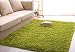 Ultra Soft 4.5 Cm Thick Indoor Morden Area Rugs Pads, New Arrival Fashion Color [Bedroom] [Livingroom] [Sitting-room] [Rugs] [Blanket] [Footcloth] for Home Decorate. Size: 4 Feet X 5 Feet (Grass green)