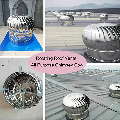Turbina De Ventilación De Techo De Acero Inoxidable con Aspas Y Controlador para Carga De Baterías Domésticas, Kits De Generadores Eólicos Verticales Y Horizontales, Ventilador De Tapa De Ch