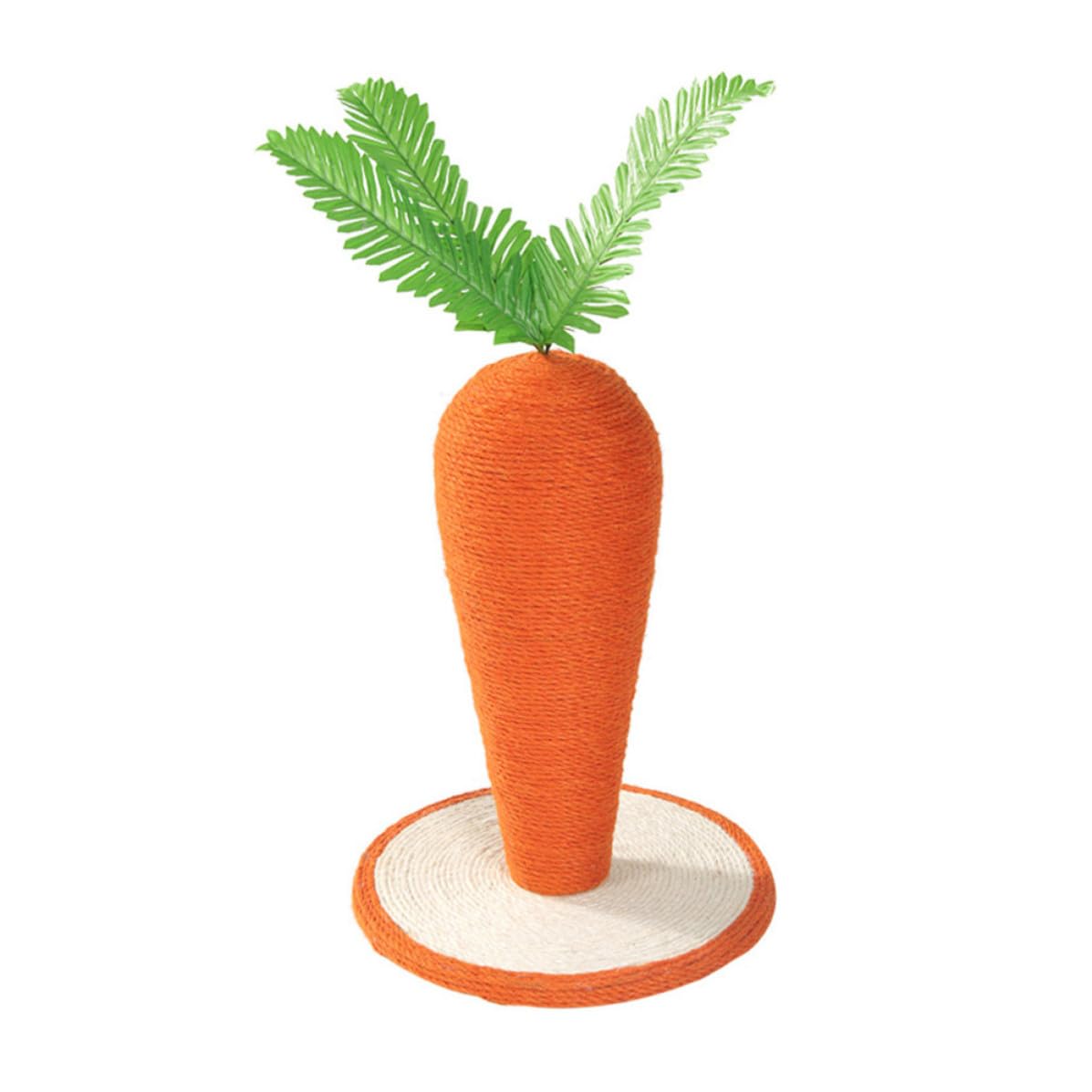 Beaupretty Griffoir de Carotte de Dessin Animé, Cadre d'escalade pour Chat, Poteau à Gratter et Panneau à Griffer, Sisal et Carton Composite, Rouge, pour Chats, Décoration Intérieure