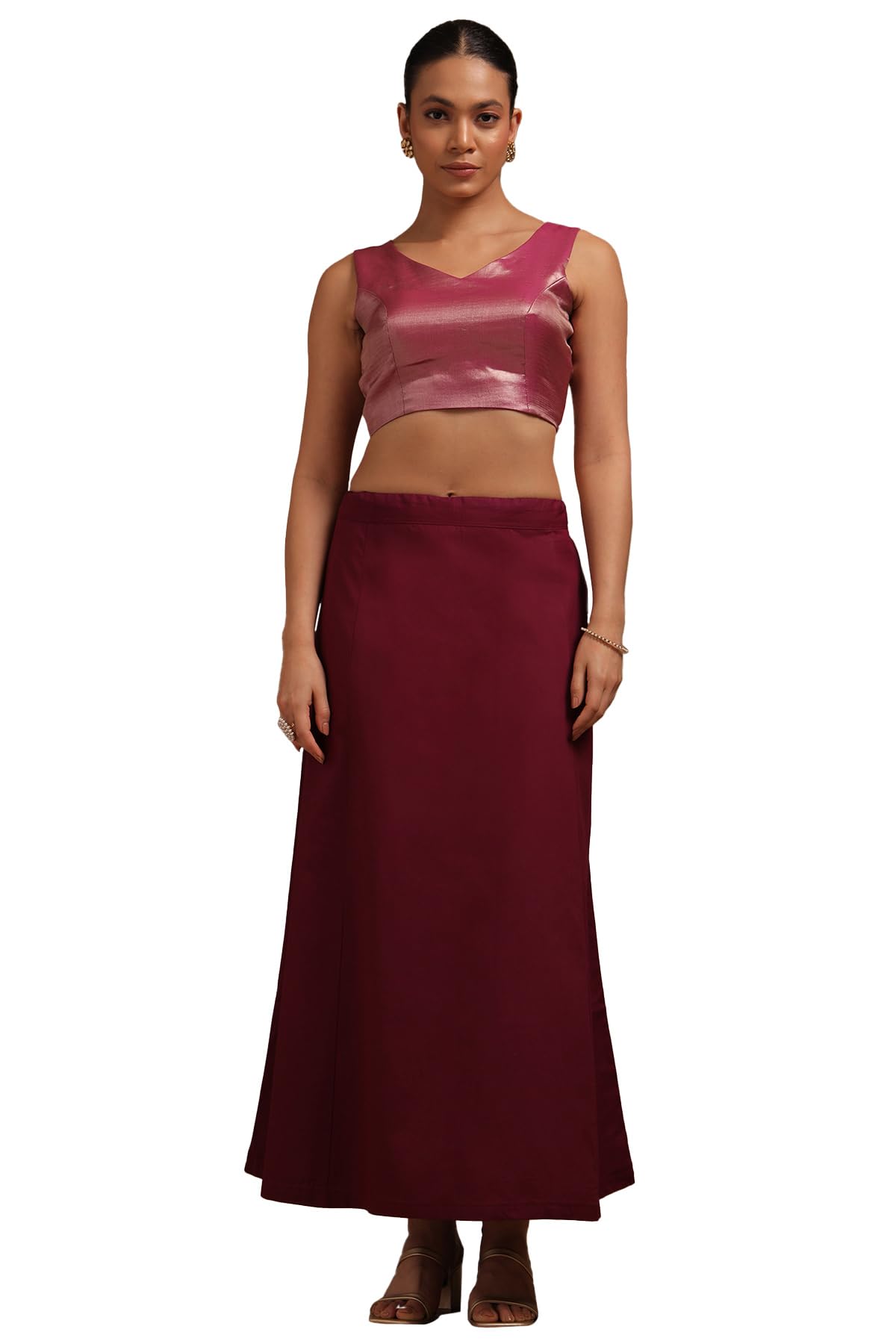 Womens Cotton Solid Petticoat-image-11