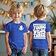 3. Geburtstag Junge T-Shirt Young WILD&Three Drucken Shirt Dritten Geburtstags Shirts für Jungen Kinder Geburtstagsshirt Sommer Kurzarm Top Baumwolle Kindershirts(Königsblau,3 Jahre)