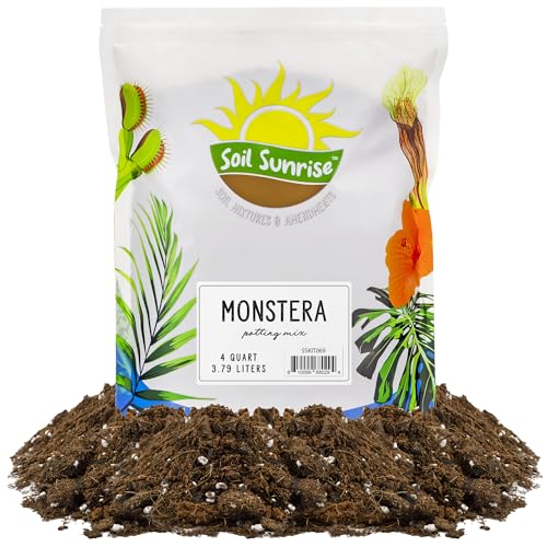 Comparison: Best Pots For Monstera 4 Monstera Houseplant Potting Soil Mix (4 Quarts), Custom Blend for Growing and Repotting