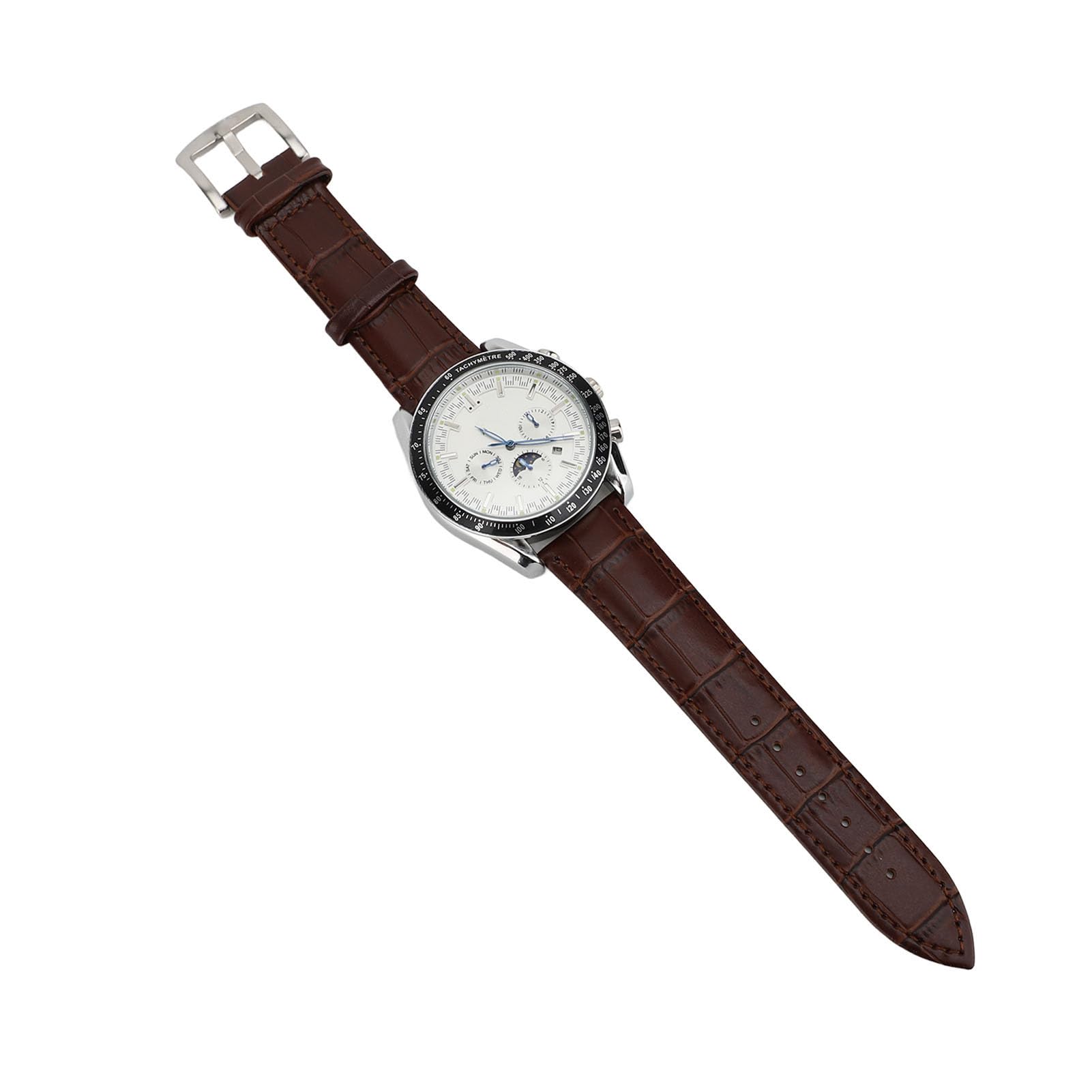 RIZGHWOY Męski Automatyczny Mechaniczny Chronograf Wodoszczelny z Wyświetlaczem Faz Księżyca na Oficjalne Okazje Elegancki Styl 1 Jednostka