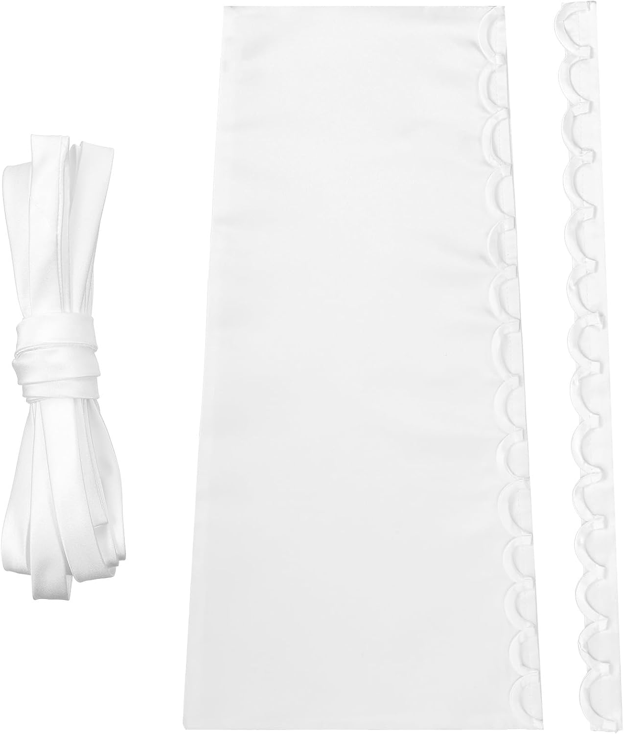 Corset Kit, Corset Back Kit, Adjustable White Satin Corsets Set Zipper Extender Replacement Set for Tight Dress Corsets Loops for Wedding Dress