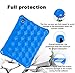 Fire 7 Tablet Case for Kids,Not Compatible with 2022 New, OQDDQO Extra Thick Protective Layer Double-Layer Shockproof in Four Corners Compatible with 9/7/5th Generation 2019/2017/2015 Release (Blue)