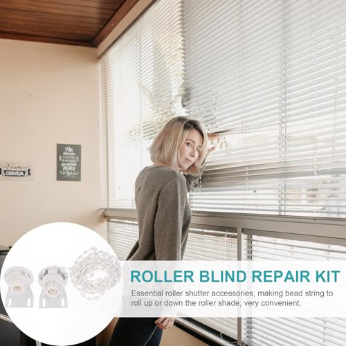 Conector de plástico blanco resistente para cortinas enrollables, soporte duradero de estor 5