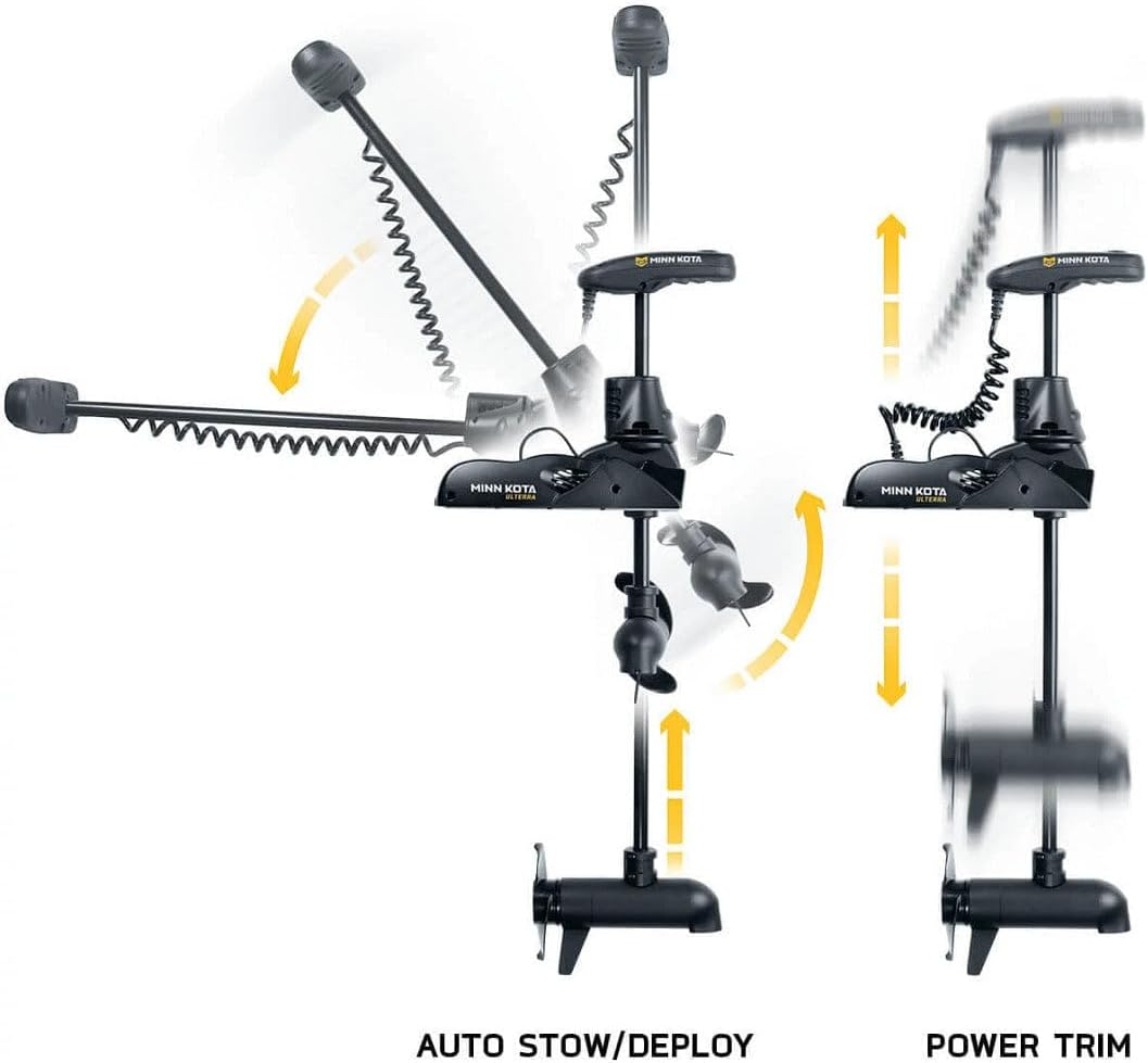 Minn Kota Ulterra Freshwater Electric-steer Bow-Mount Trolling Motor with MEGA Down Imaging &i-Pilot Link GPS, 80 lbs Thrust