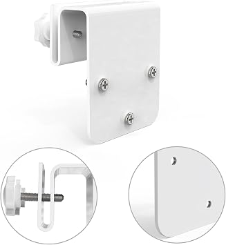 Gutter Mount Bracket Compatible with Eufy Security SoloCam S340/SoloCam E30/E42,Solar Security Camera(1pack-White)